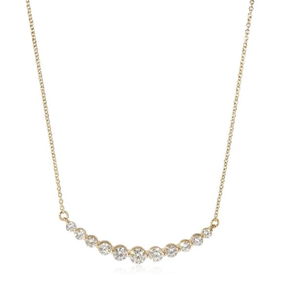 Diamond Smile Necklace in 14K Yellow Gold (1.00 CTW G-H/SI) - Picture 1 of 3